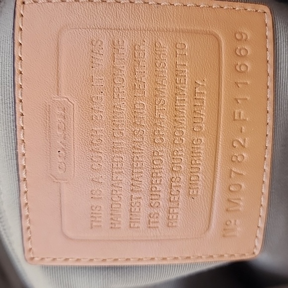 COACH Hampton Hobo Cream Satin Shoulder Bag - Picture 15 of 15